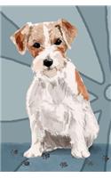 Bullet Journal Notebook for Dog Lovers, Jack Russell Terrier Sitting Pretty 9: 162 Numbered Pages with 150 Dot Grid Pages, 6 Index Pages and 2 Key Pages for Journaling, Writing, Planning and Doodling, for Women, Men, Kids, Easy