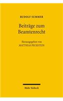 Beitrage zum Beamtenrecht
