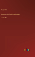 Astronomische Mittheilungen
