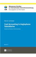 Cost Accounting in Anglophone Subsidiaries