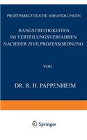 Rangstreitigkeiten Im Verteilungsverfahren Nach Der Zivilprozessordnung