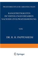 Rangstreitigkeiten Im Verteilungsverfahren Nach Der Zivilprozessordnung