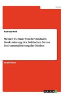 Medien vs. Staat? Von der medialen Strukturierung des Politischen bis zur Instrumentalisierung der Medien