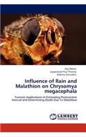 Influence of Rain and Malathion on Chrysomya megacephala