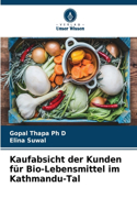 Kaufabsicht der Kunden für Bio-Lebensmittel im Kathmandu-Tal