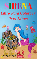 Sirena Libro Para Colorear Para Ninos