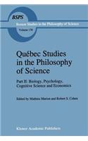 Québec Studies in the Philosophy of Science