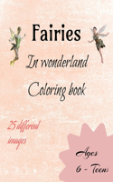 Fairies in wonderland coloring book