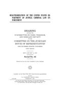 Reauthorization of the United States Department of Justice