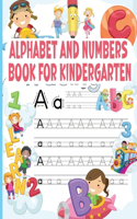Alphabet and Numbers Book for Kindergarten. Activity Worksheets for Preschool