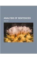 Analysis of Sentences