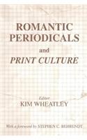 Romantic Periodicals and Print Culture