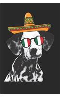 Dalmatian Notebook 'Cinco De Mayo' - Gift for Dalmatian Lovers - Dalmatian Journal