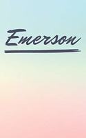 Emerson: Personalized Emerson Journal / Birthday Gift / Greeting Card / Diary Name Gift Alternative