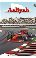 Aaliyah: Racecar Blank Comic Book Notebook Journal Book 120 Pages 6x9