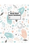 Blank Sheet Music Notebook