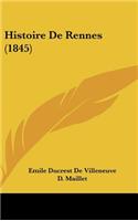 Histoire de Rennes (1845)