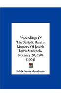 Proceedings of the Suffolk Bar