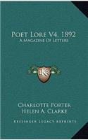 Poet Lore V4, 1892
