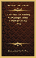 De Redenen Van Wraking Van Getuigen In Het Burgerlijk Geding (1890)