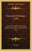 Osservazioni Di Monsignor Gerbet