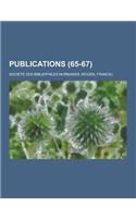 Publications (65-67 ): (French)