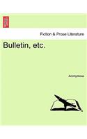 Bulletin, Etc. Tome Troisieme