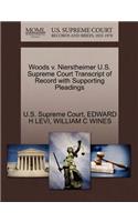 Woods V. Nierstheimer U.S. Supreme Court Transcript of Record with Supporting Pleadings