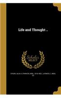 Life and Thought ..