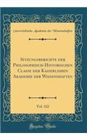 Sitzungsberichte Der Philosophisch-Historischen Classe Der Kaiserlishen Akademie Der Wissenshaften, Vol. 122 (Classic Reprint)