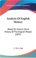 Analysis Of English History