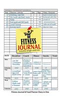 Fitness Journal: Fitness Journal and Food Planner Diary in One: 12 Month Diet and Fitness Journal