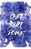 Motivational Journal - Get Shit Done! (Royal Blue)