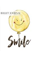 Bullet Journal, Notebook Dotted Grid, Graph Grid-Lined Paper, Large, 8x10, 150 Pages: Emoji Smiley Balloon Watercolor Cover: Master Journaling with Bullet Guide System Professional Journal