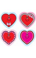 Valentine Hearts Shape Stickers