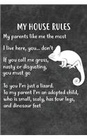 My House Rules Notebook Journal