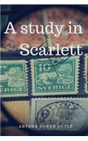 A Study in Scarlet: A 1887 detective novel by British author Arthur Conan Doyle with the first appearance of Sherlock Holmes