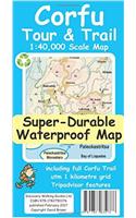 Corfu Tour and Trail Super-Durable Map