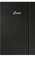 Cesar: Blank Cookbook Recipes & Notes Featuring 120 Pages 6x9 Simulated Leather Cover