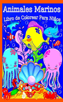 Animales Marinos Libro De Colorear Para Niños