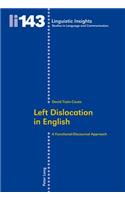 Left Dislocation in English