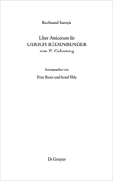 Recht Und Energie