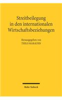 Streitbeilegung in den internationalen Wirtschaftsbeziehungen