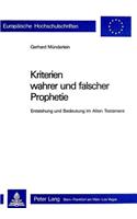 Kriterien Wahrer Und Falscher Prophetie