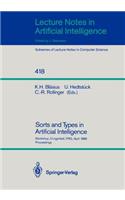Sorts and Types in Artificial Intelligence