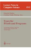 Types for Proofs and Programs