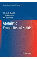 Atomistic Properties of Solids