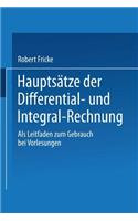 Hauptsätze Der Differential- Und Integral-Rechnung