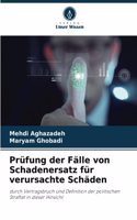 Prüfung der Fälle von Schadenersatz für verursachte Schäden