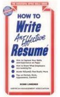 How To Write An Effective Resume